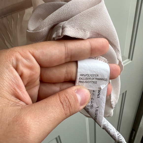 Zara Trafaluc white pleated pintuck tank blouse   Size L - Picture 5 of 7